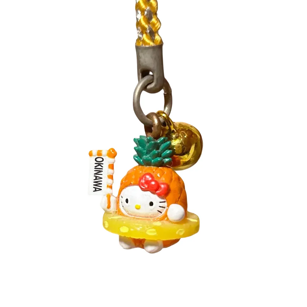RARE Orange 1976 Hello Kitty Gotochi Phone Strap Charms
