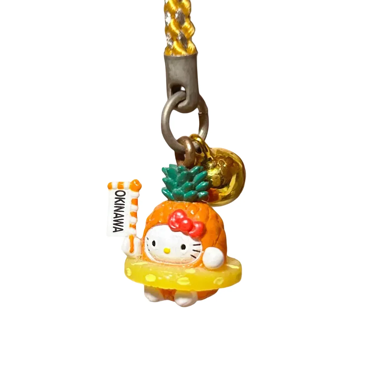 RARE Orange 1976 Hello Kitty Gotochi Phone Strap Charms