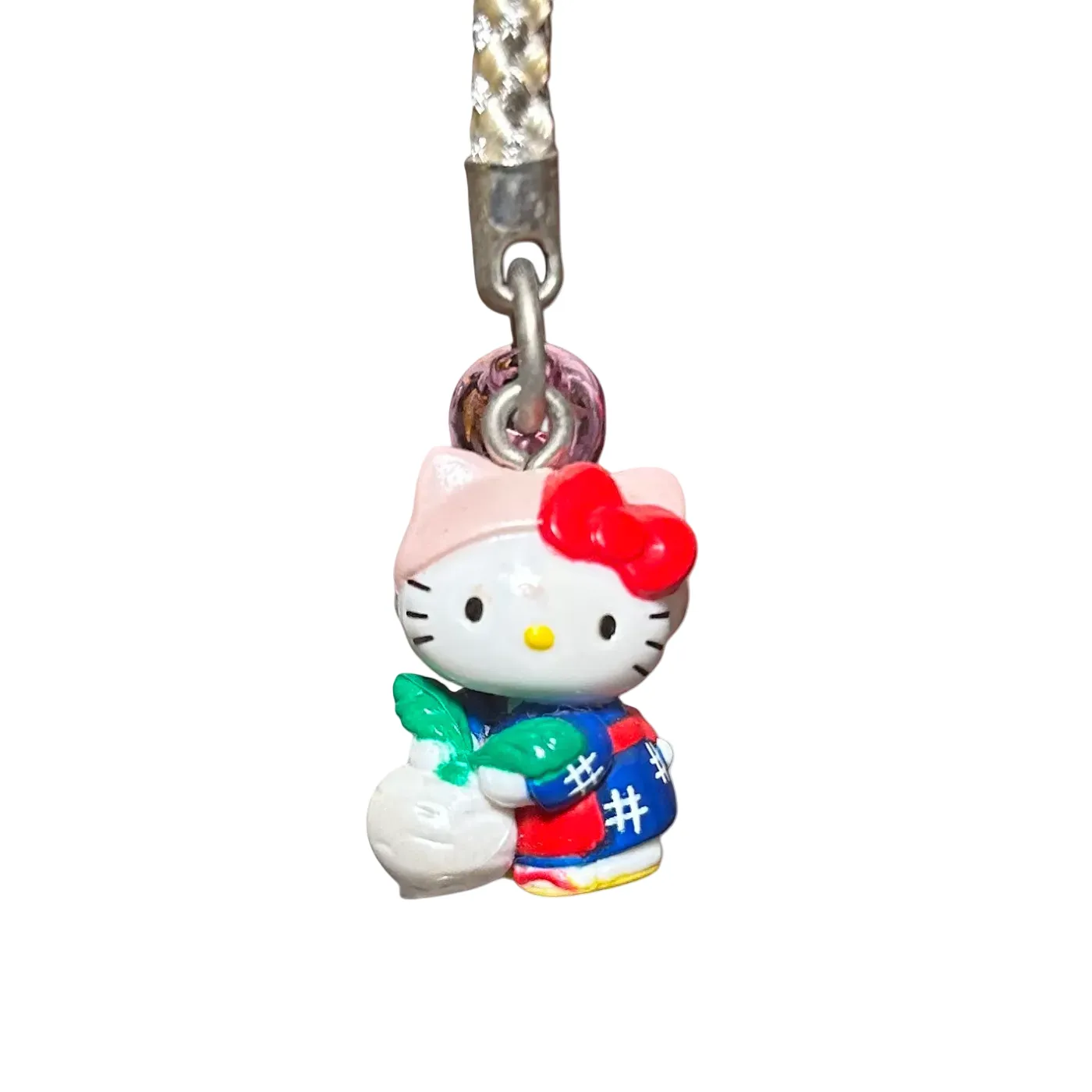 RARE Blue 1976 Hello Kitty Gotochi Phone Strap Charms