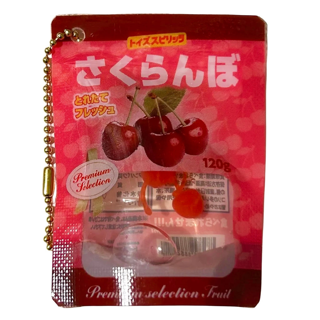 Squishy Fruit Package Gashapon Keychain