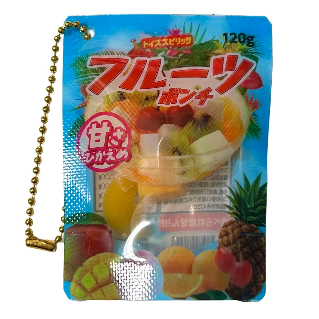 Squishy Fruit Package Gashapon Keychain